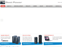 Tablet Screenshot of bestpowercorp.com